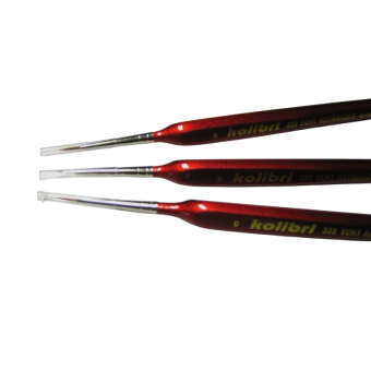 Harder&Steenbeck HS-170002 Набор кистей Kolibri 333 из натуральной щетины, размер 10/0, 3 шт.