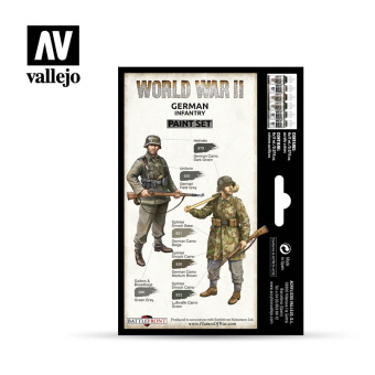 70206 Vallejo Набор красок Model Color Set – WWII German Infantry