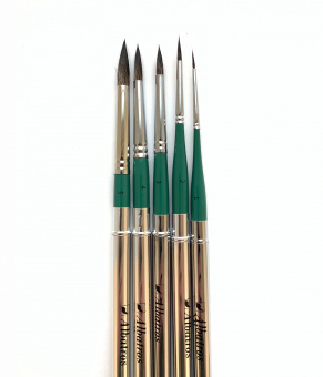 Кисть Альбатрос в футляре, синтетика, имитация белки, круглая №1