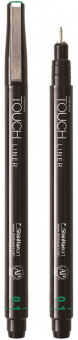 Ручка капиллярная TOUCH LINER 0,1 мм Green Deep (Зеленый насыщенный)