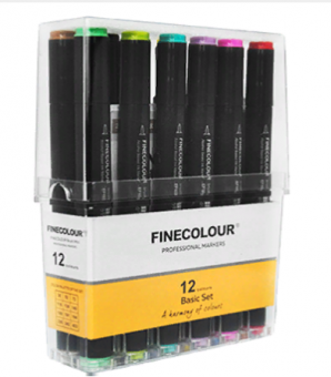 Набор Finecolour mini Brush 12 цветов