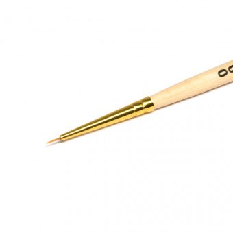 Кисть Roubloff серии 1310 № 00 рыжая жесткая синтетика, круглая, укороченная