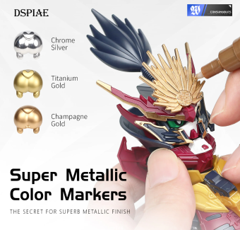 DSPIAE MKS-03 Маркер Суперметаллик золотое шампанское (Super Metallic Shampagne Gold)