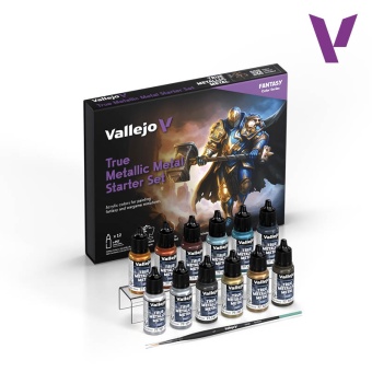 77272 Набор красок Vallejo True Metallic Metal Starter Set (12 цв.)