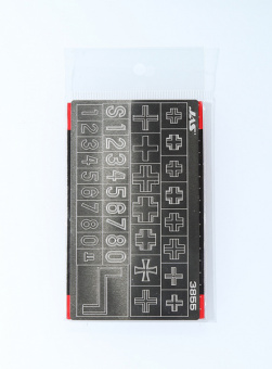 JAS 3855 Трафарет для вырезания опознавательных знаков немецких танков 2 МВ 1/35