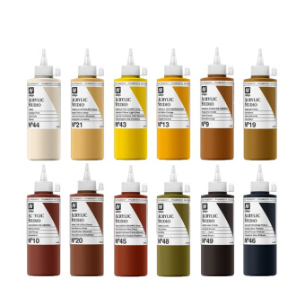 Набор красок Vallejo Acrylic Studio №32 Combination, 12 шт.