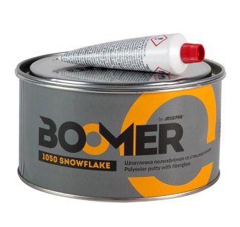 BOOMER 1050 Snowflake Шпатлёвка конструкционная со стекловолокном, 1,0 + 0,02 кг