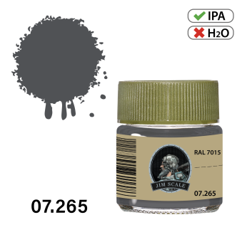Краска спиртовая Jim Scale, цвет RAL 7015, 10 мл