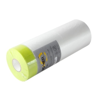 Boomer Маскирующая пленка HDPE с клеящей лентой, термостойкость до +100°С, 2,7 x 20 м