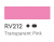 Маркер Finecolour Junior 212 прозрачный розовый RV212