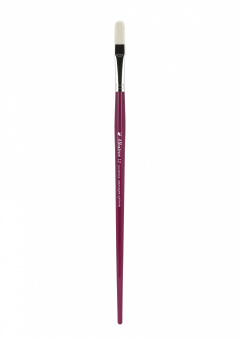 Кисть Альбатрос синтетика (имитация щетины), овальная №12, длинная ручка