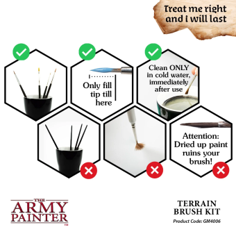Набор кистей Army Painter – GameMaster Terrain Brush Kit