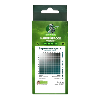 Набор универсальных красок Jim Scale 02.707 “Бирюзовые цвета”