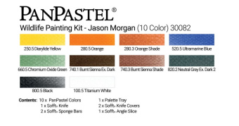 Набор PanPastel Wildlife Painting Kit Jason Morgan – Набор для рисования дикой природы Джейсона Моргана (10 цветов)