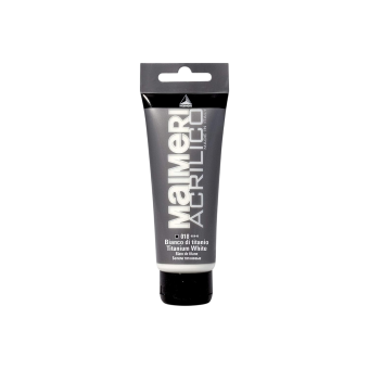 Краска акриловая Maimeri Acrilico Titanium White (Белила титановые), 75 мл
