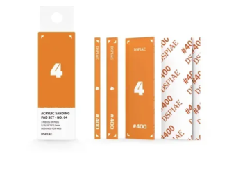 DSPIAE PT-SP04 Набор из 3-х акриловых шлифпластин и наждачной бумаги #400 (2 шт.)