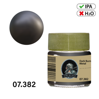 Краска спиртовая Jim Scale, цвет Dark Burnt metal, 10 мл