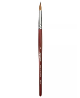 Кисть Roubloff серии 301T Master №6, круглая, колонок, короткая ручка