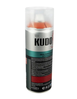 Краска аэрозольная акриловая KUDO Satin RAL 2001 оранжевая, 520 мл (1/6)