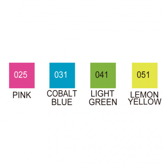 Набор маркеров ZIG Clean Color Real Brush Pop (4 цвета)