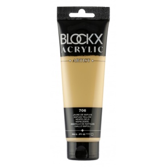 Неаполитанская желтая, краска акриловая Blockx Artist, 250 мл