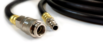 SKULL Шланг резиновый для пневмоинструмента с разъемами, 10 м