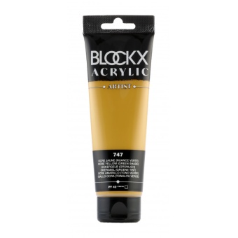 Охра желтая (зеленая) краска акриловая Blockx Artist, 250 мл