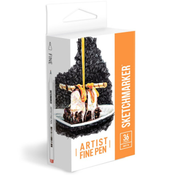 Набор капиллярных ручек Sketchmarker Artist fine pen Set B, 36 цв.