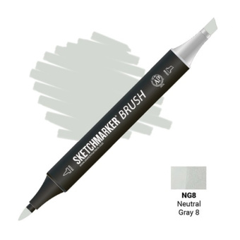 Маркер SKETCHMARKER Brush NG8 Neutral Gray 8