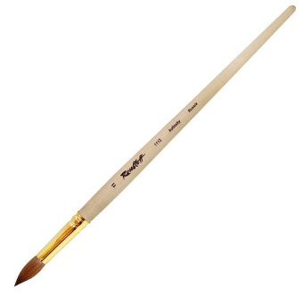 Кисть Roubloff серии 1112 №11, колонок, круглая, длинная ручка