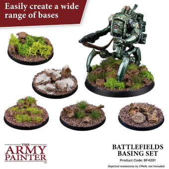 Army Painter – Набор для оформления подставок Battlefields Basing Set