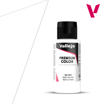 Vallejo Premium Airbrush Color Matt Varnish Лак матовый, 60 мл
