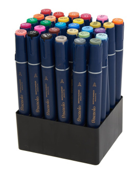 Набор спиртовых маркеров Finenolo в сумке-пенале (30 цв.)