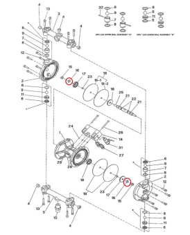 Iwata 06362080 Пружинная шайба для насоса DDP120B
