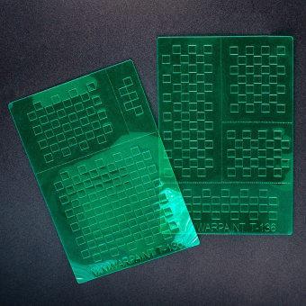 MiniWarPaint Трафарет окрасочный клетки 4 мм, размер S