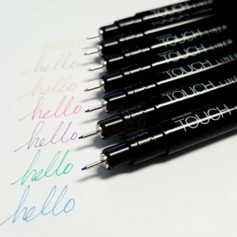 Набор капиллярных ручек TOUCH LINER 0.1 мм (разноцветные), 7 шт. в блистере