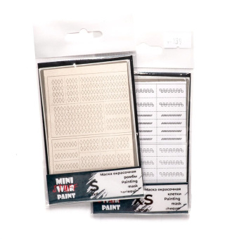 MiniWarPaint Маска окрасочная ромбы 7х11 мм, размер L