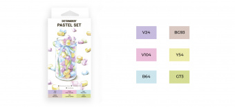 Набор маркеров Sketchmarker 6 PASTEL Set (6 шт. в картонной коробке)