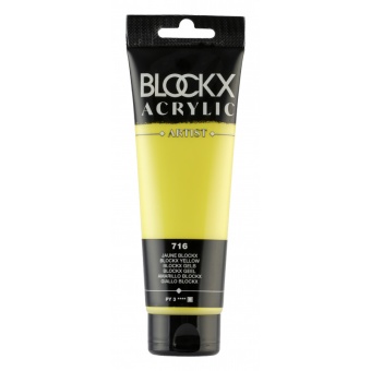 Желтый, краска акриловая Blockx Artist, 120 мл