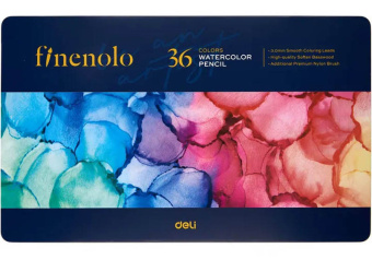 Finenolo Набор акварельных карандашей 36 шт. в металлическом пенале