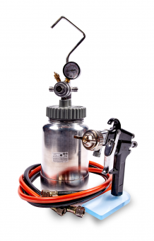 HYVST R8313 Красконагнетательный бак 2 л с краскопультом и комплектом шлангов