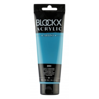 Бирюзовый голубой, краска акриловая Blockx Artist, 120 мл