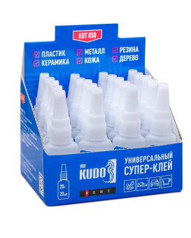 KUDO KBT-050 Универсальный цианоакрилатный суперклей, 20 г