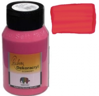 Краска акриловая Dekoracryl, 750 мл, цвет киноварь