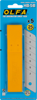 OLFA OL-HB-5B Лезвия сегментированные 25 мм, 5 шт.