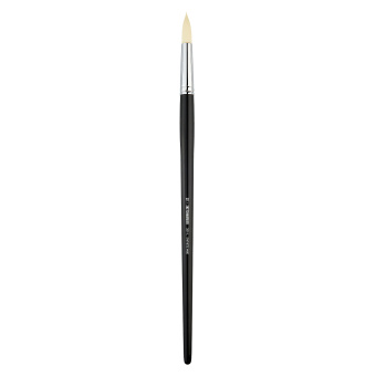 Кисть для акрила Sketchmarker 351 №10, жесткая синтетика, круглая, ручка длинная