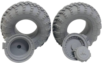 Мажор Моделс Колёса покрышки ВИ-203 с ранней ступицей, МАЗ-543 (1/35)