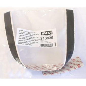 SATA 213835 Комплект самоклеющихся полосок (1 - длинная, 2 - короткие) на липучке для фиксации капюшона маски Vision Air 5000