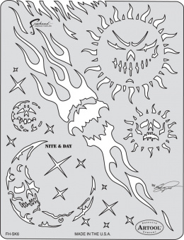 Трафарет Artool SON OF SKULL NIGHT & DAY (FH SK5 SP)
