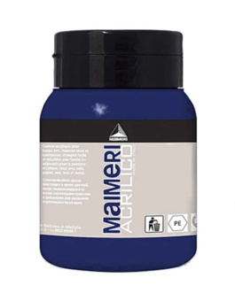 Краска акриловая Maimeri Acrilico Ultramarine Deep (Ультрамарин темный), 500 мл